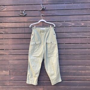 Japanese hand-made Olive Green Cargo Pants
